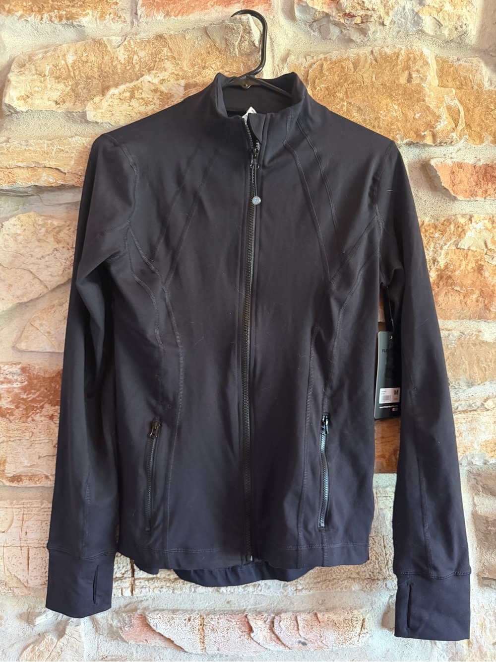 90 Degree By Reflex Black Lightweight Zip-Up Shirt Jacket